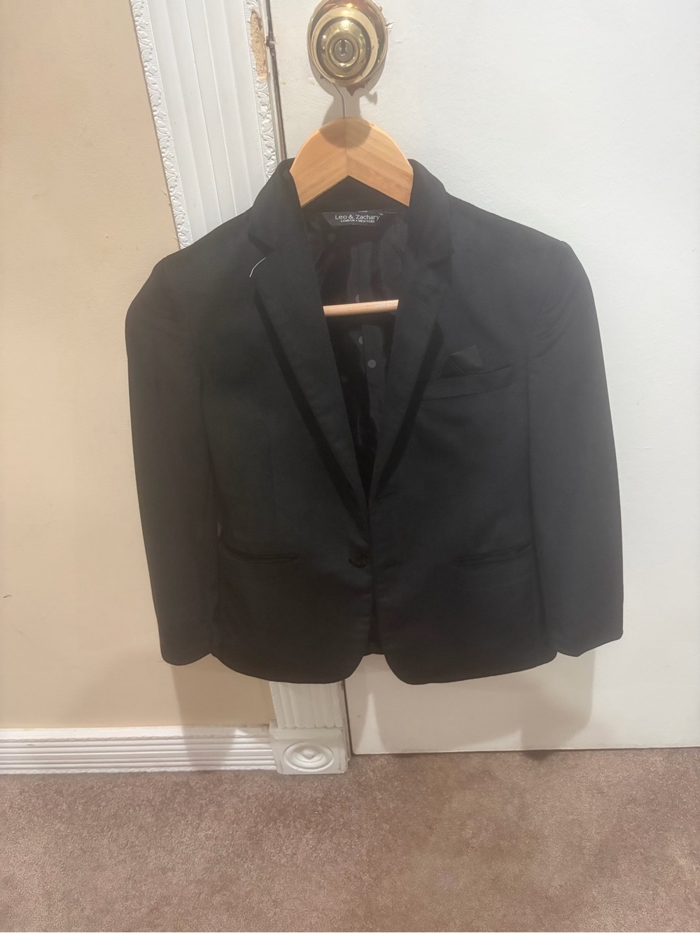 Black velvet Kids Blazer- Leo & Zachary (from high end suit store)